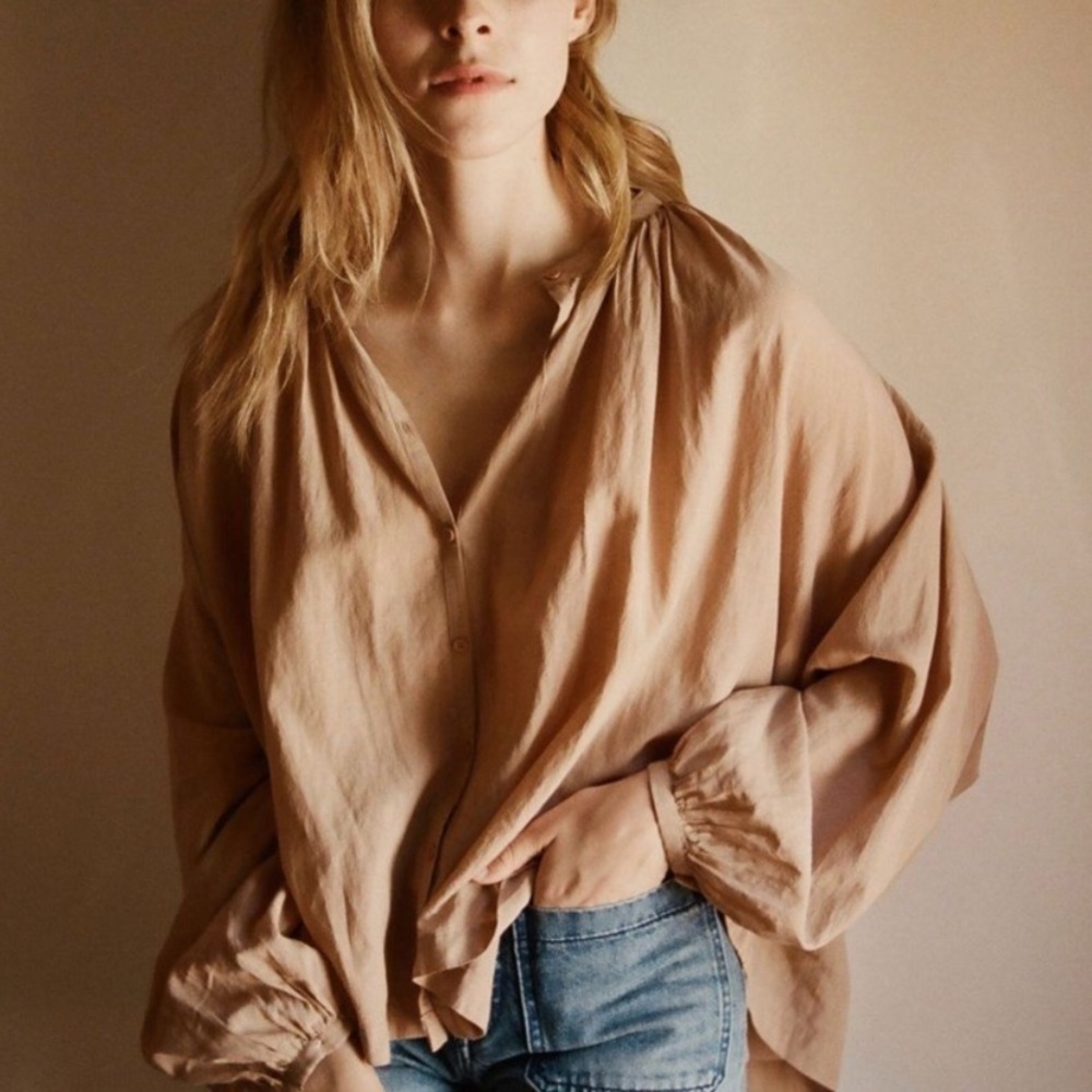 Dôen Jane blouse in toffee xs Doen - Picture 1 of 7